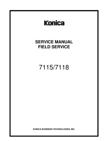 Konica Minolta 7145 Service Manual Download